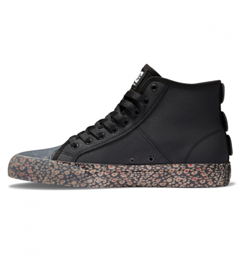 Basket DC Manual HI High Tops Evan Smith Noir Rouge Homme | VLV-3652423