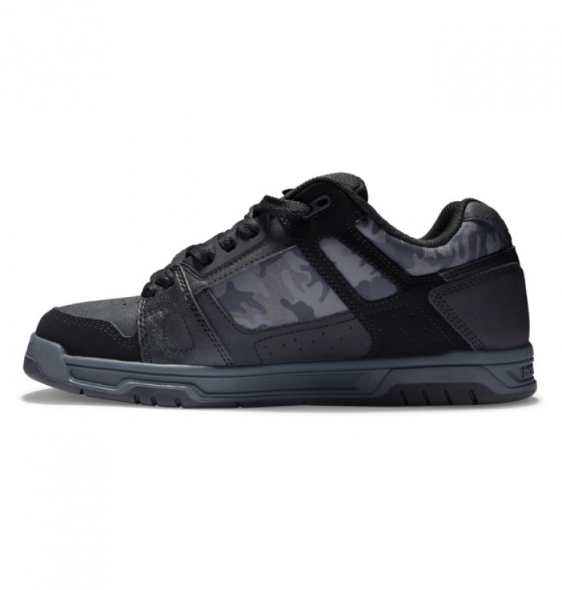 Basket DC Stag Noir Camouflage Homme | UOY-5636416