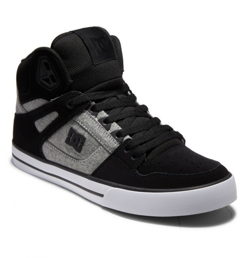 Basket DC Pure High Tops Noir Homme | SWF-6100528