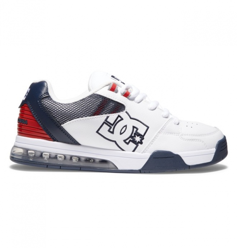 Basket DC Versatile Blanche Rouge Bleu Homme | BBS-9517853