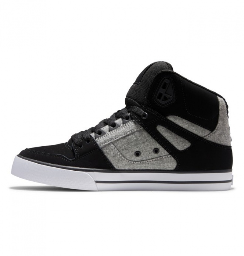 Basket DC Pure High Tops Noir Homme | SWF-6100528