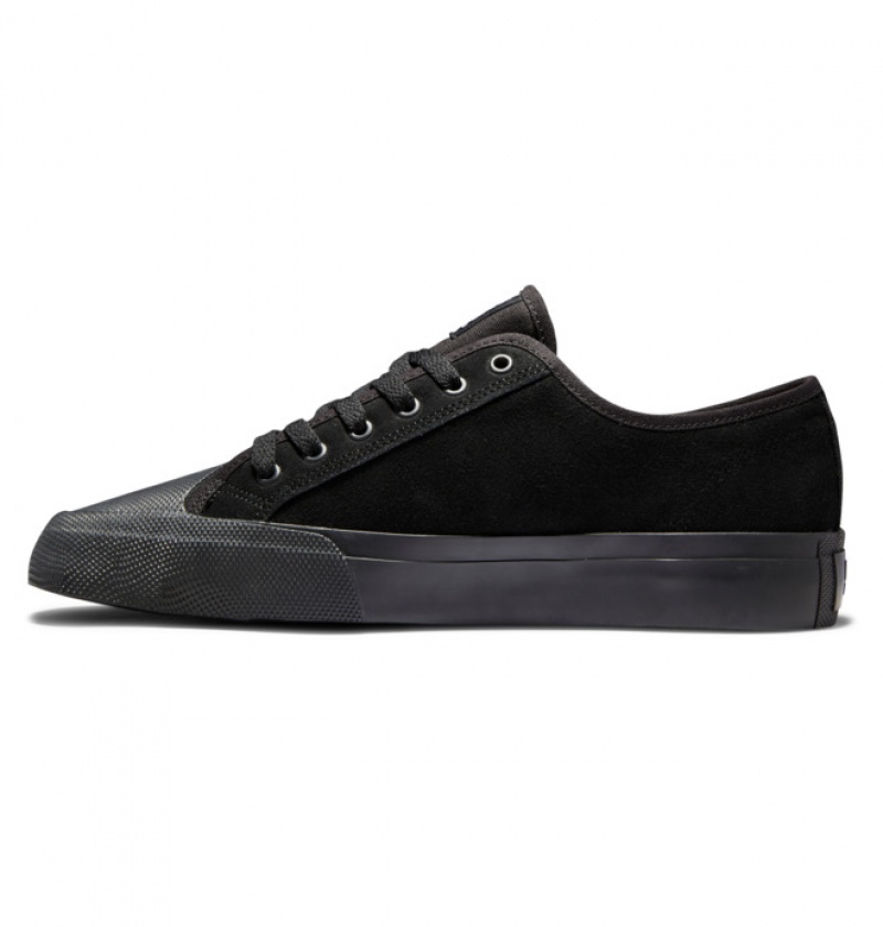 Basket DC Manual RT S Daim Skate Noir Homme | ELB-6009010