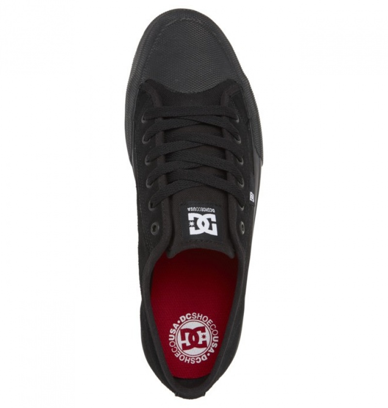 Basket DC Manual RT S Daim Skate Noir Homme | ELB-6009010