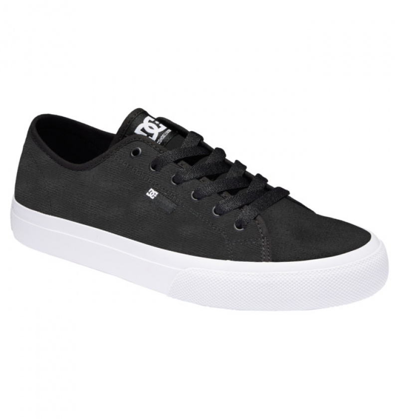 Basket DC Manual SE Tela Noir Blanche Homme | EDJ-5908602