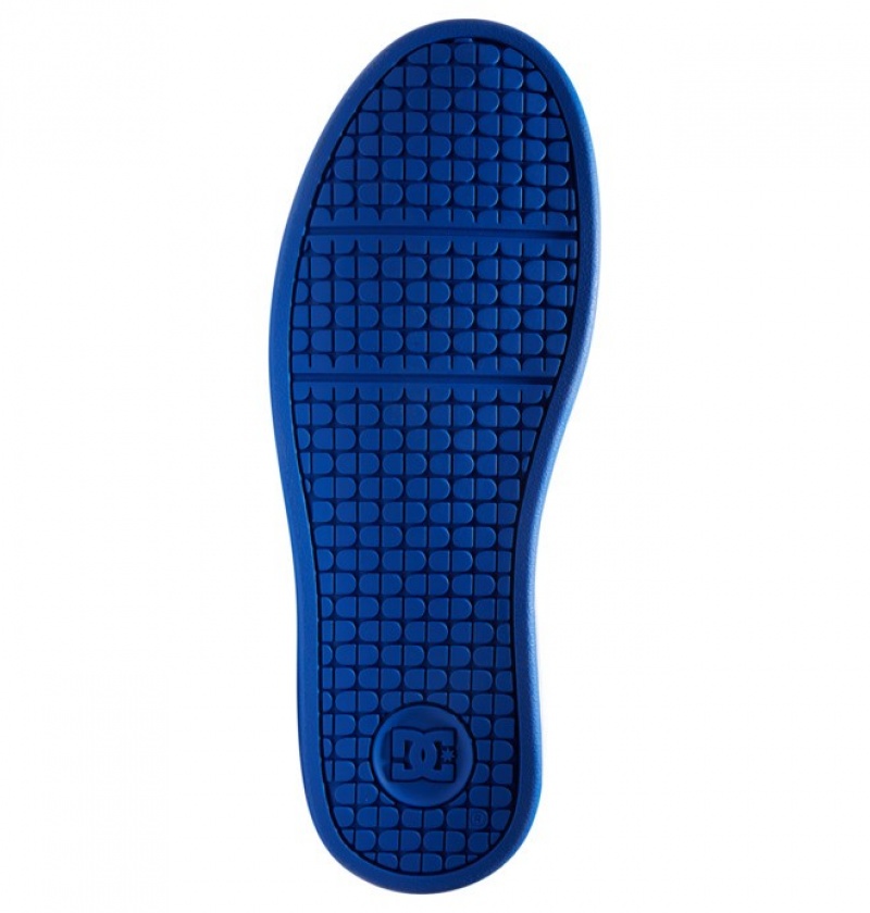 Basket DC Net Blanche Bleu Royal Homme | KSL-5484845