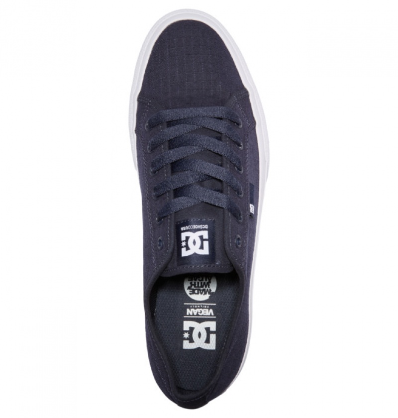 Basket DC Manual SE Tela Bleu Marine Blanche Homme | LCI-4102958