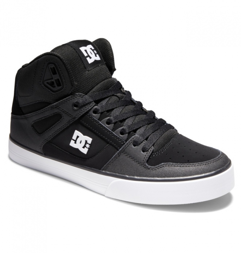 Basket DC Pure High Tops Noir Blanche Homme | NVR-7899789