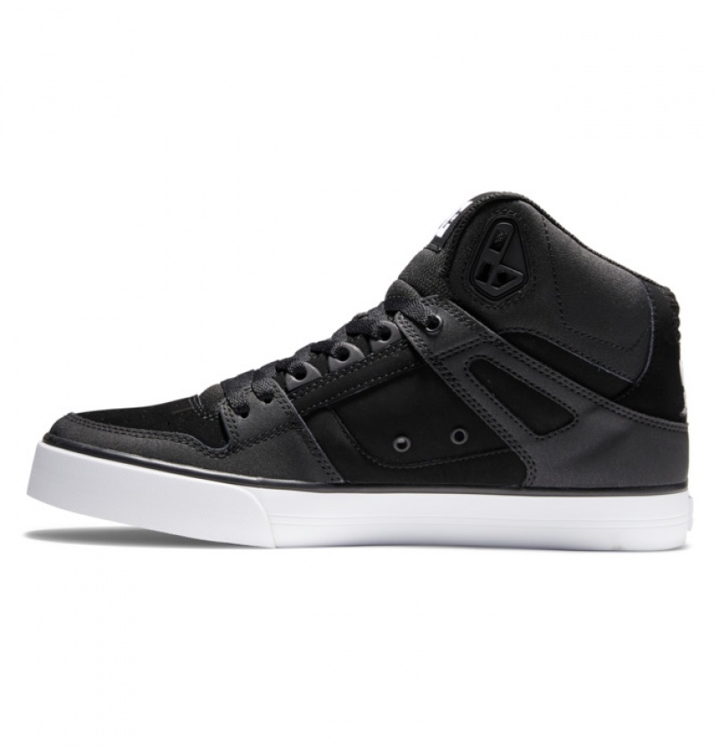 Basket DC Pure High Tops Noir Blanche Homme | NVR-7899789