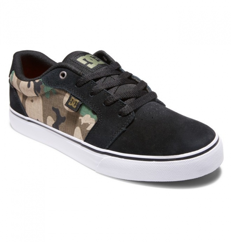 Basket DC Anvil Noir Camouflage Homme | RFO-8136116