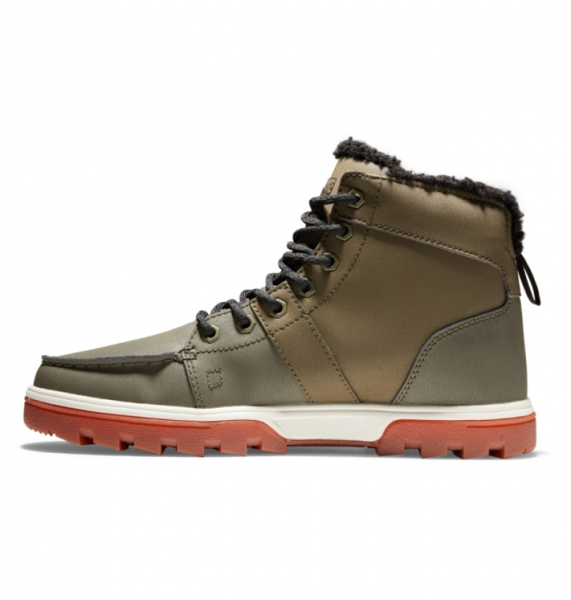 Botte Hiver DC Woodland Vert Olive Clair Homme | JET-4898110