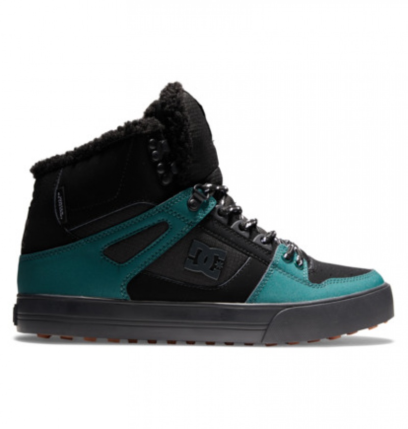 Botte Hiver DC Pure High Tops Noir Vert Homme | YMB-2633299