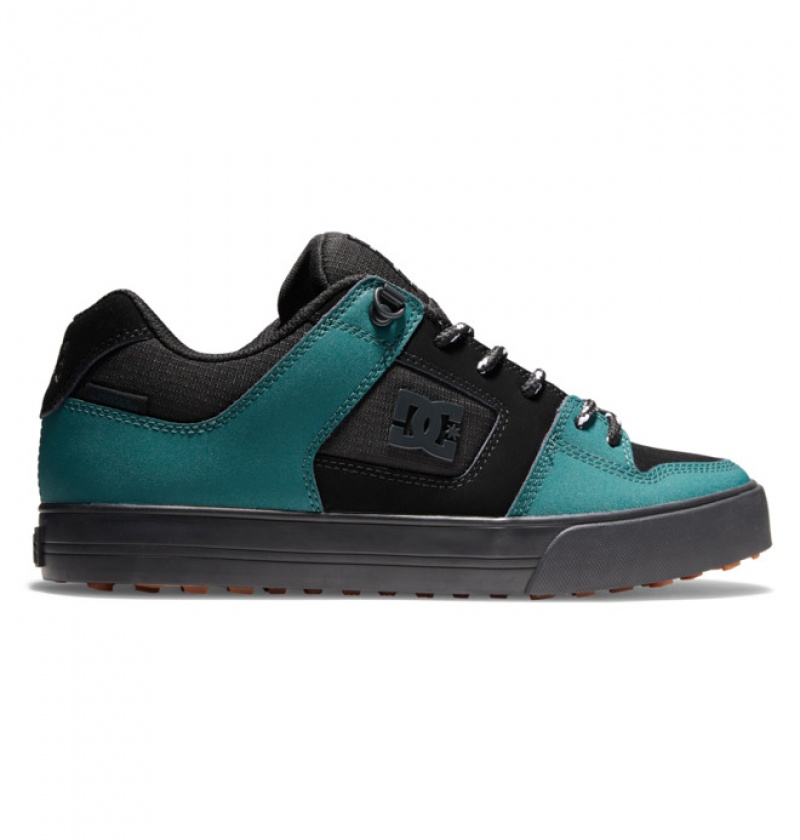 Botte Hiver DC Pureized Skate Noir Vert Homme | JBI-1771461