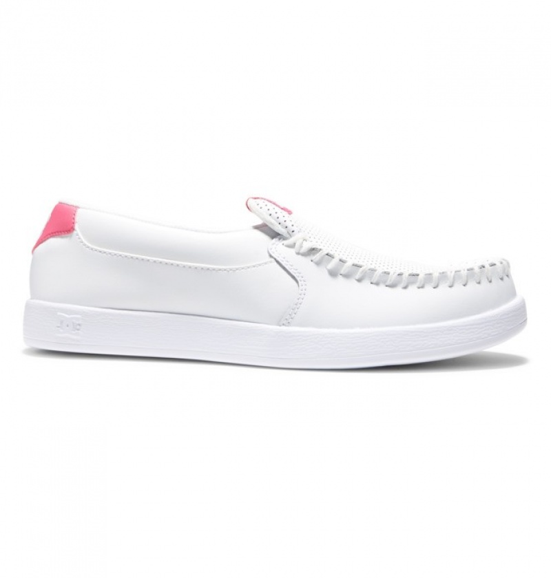 Mocassin DC Villain Blanche Rose Femme | UVA-8429925