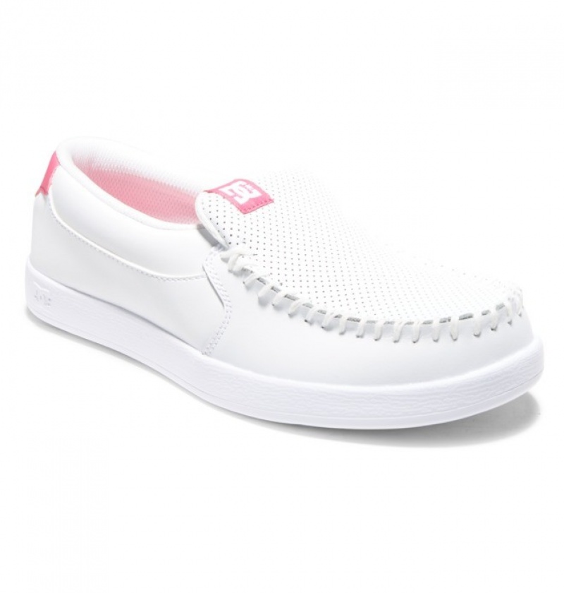 Mocassin DC Villain Blanche Rose Femme | UVA-8429925