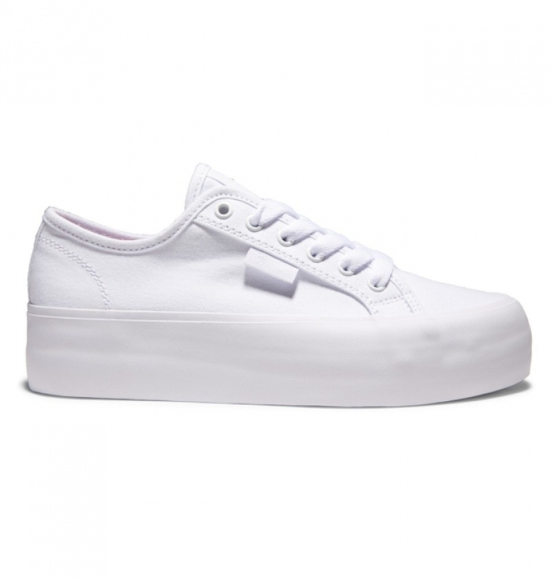 Basket DC Manual Plateforme Blanche Femme | QBX-3410669