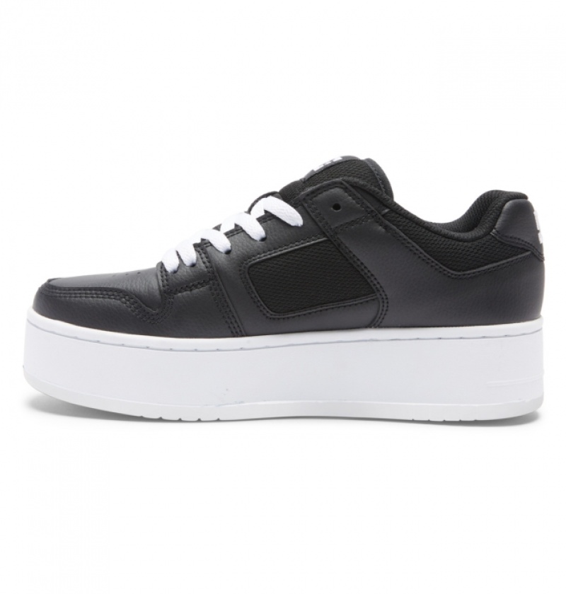 Basket DC Manteca 4 Plateforme for Noir Blanche Femme | NLN-7376951