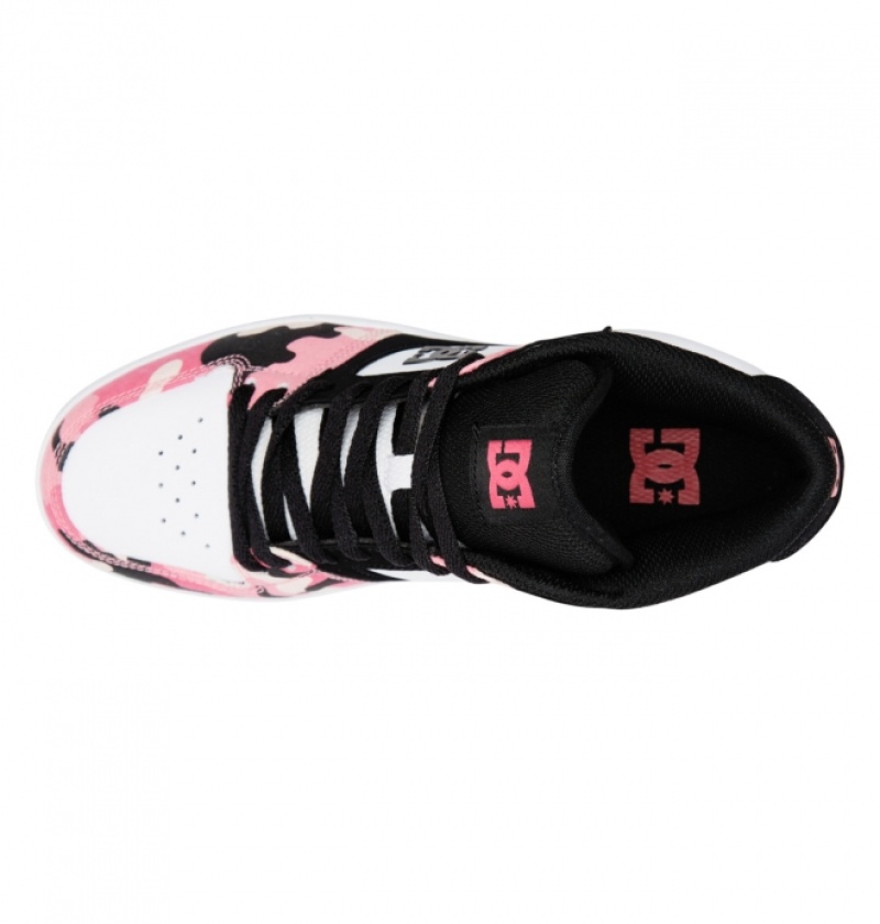 Basket DC Manteca 4 MID Mid-Top Noir Rose Camouflage Femme | XKF-5752582