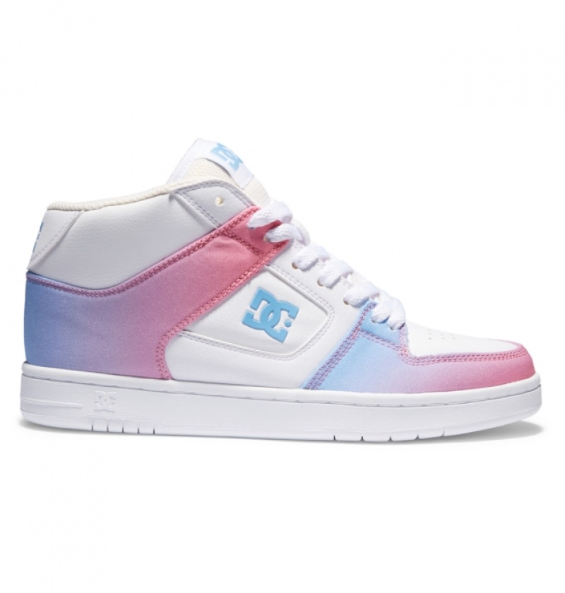 Basket DC Manteca 4 MID Mid-Top Bleu Rose Femme | BOD-5527796