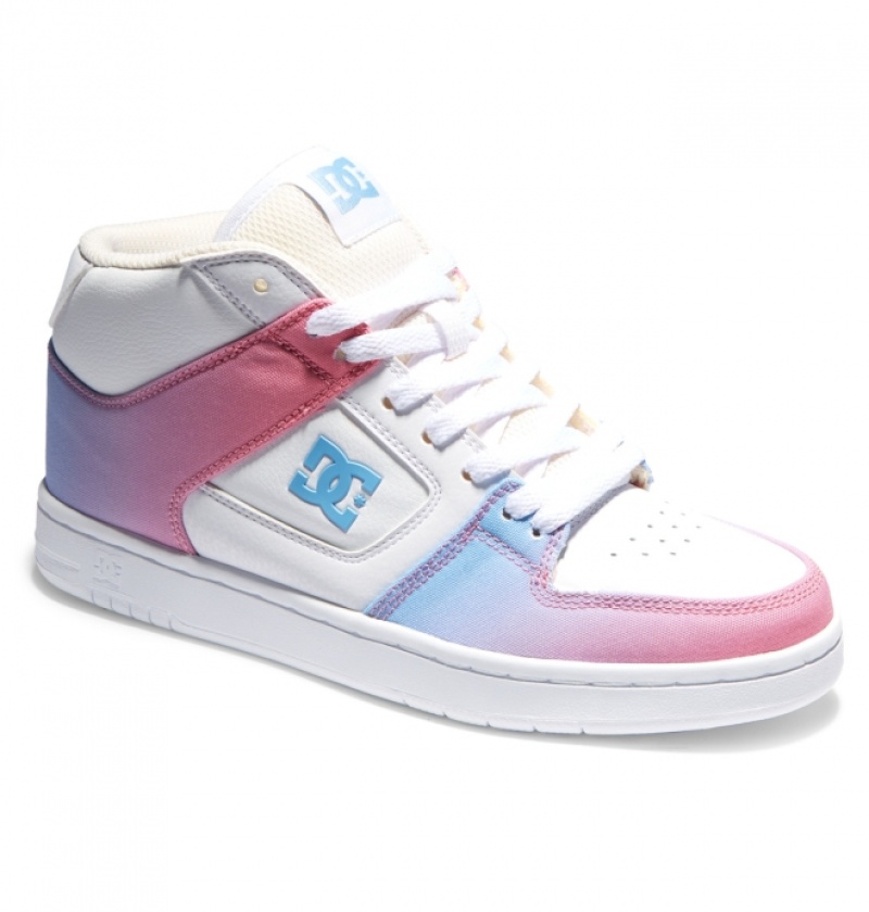 Basket DC Manteca 4 MID Mid-Top Bleu Rose Femme | BOD-5527796