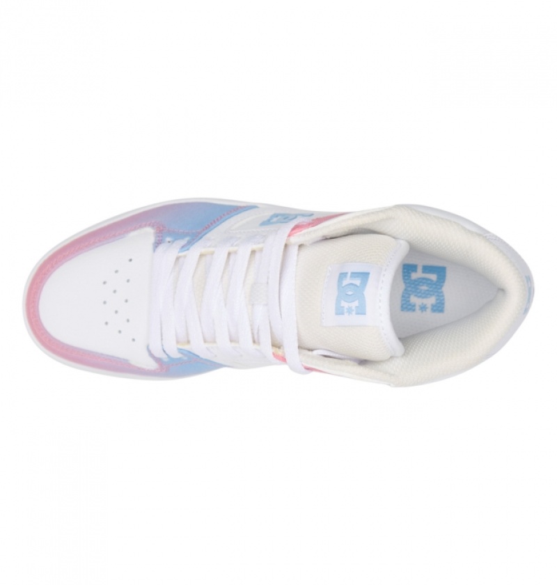 Basket DC Manteca 4 MID Mid-Top Bleu Rose Femme | BOD-5527796