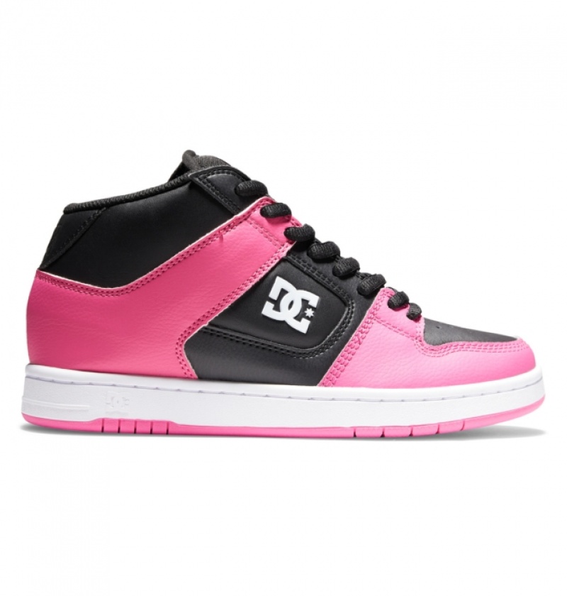 Basket DC Manteca 4 MID Mid-Top Noir Rose Femme | AFP-4814394