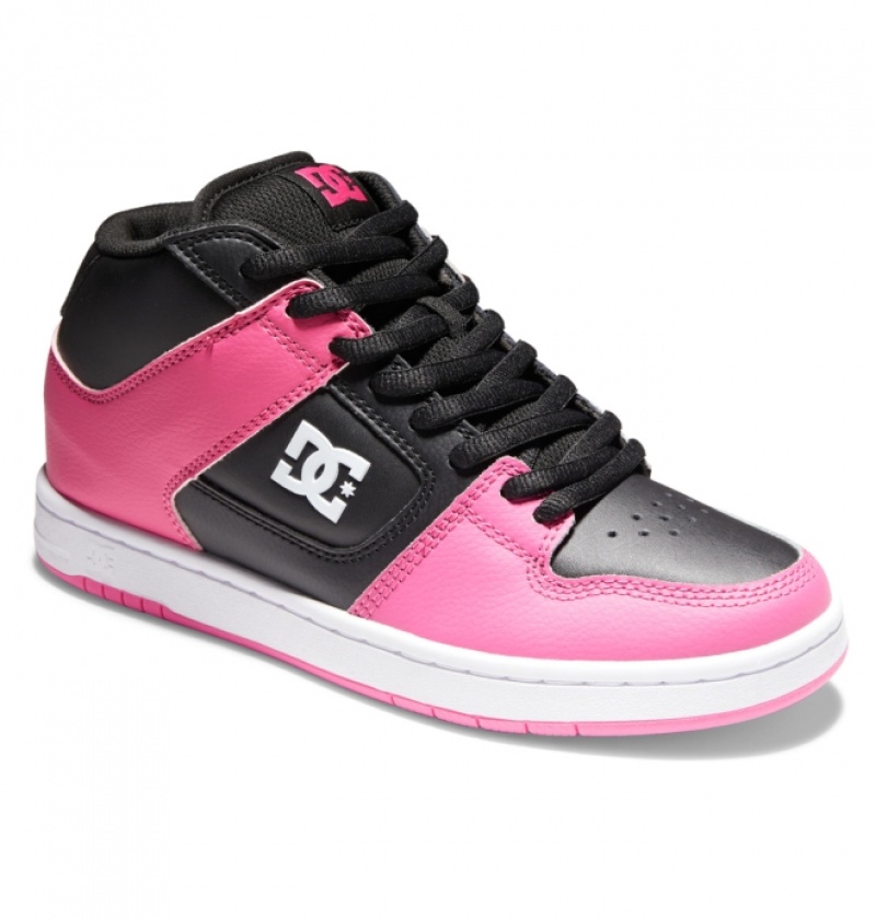 Basket DC Manteca 4 MID Mid-Top Noir Rose Femme | AFP-4814394