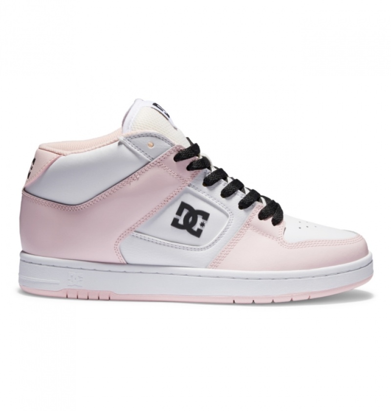 Basket DC Manteca 4 MID Mid-Top Rose Clair Femme | JEW-0780486