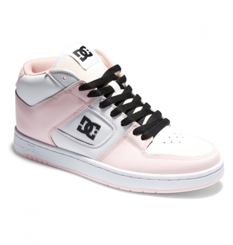 Basket DC Manteca 4 MID Mid-Top Rose Clair Femme | JEW-0780486