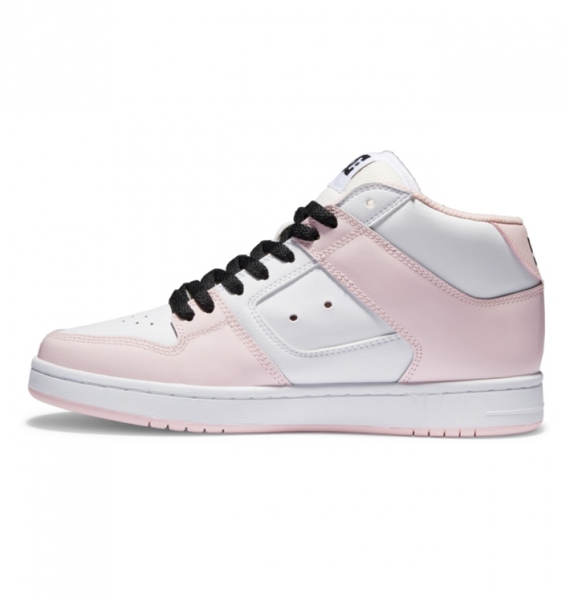 Basket DC Manteca 4 MID Mid-Top Rose Clair Femme | JEW-0780486