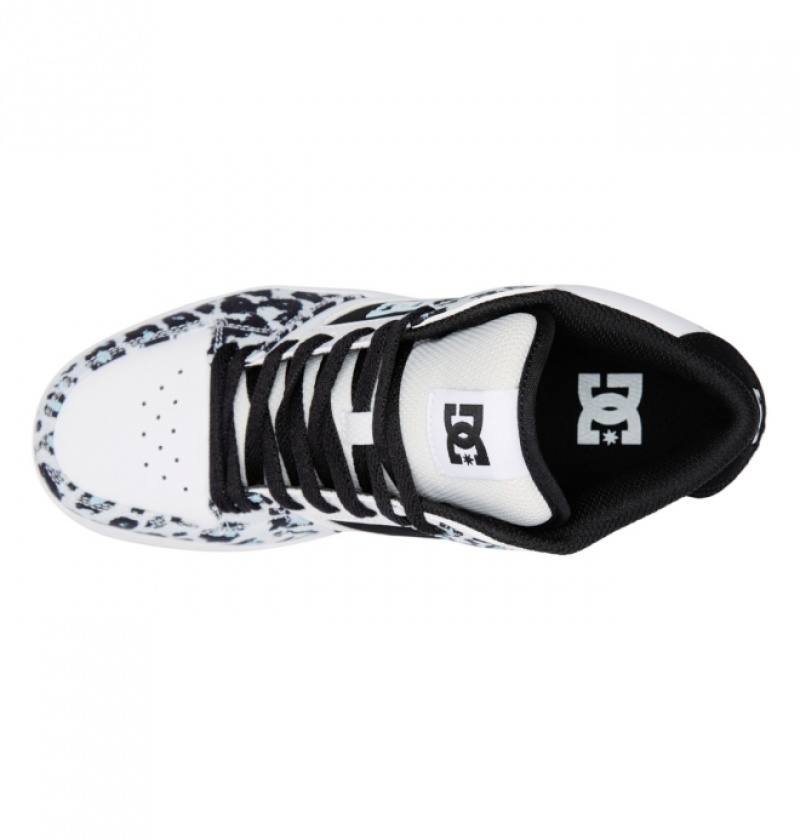 Basket DC Manteca 4 MID Mid-Top Bleu Clair Noir Blanche Femme | GNN-1023199