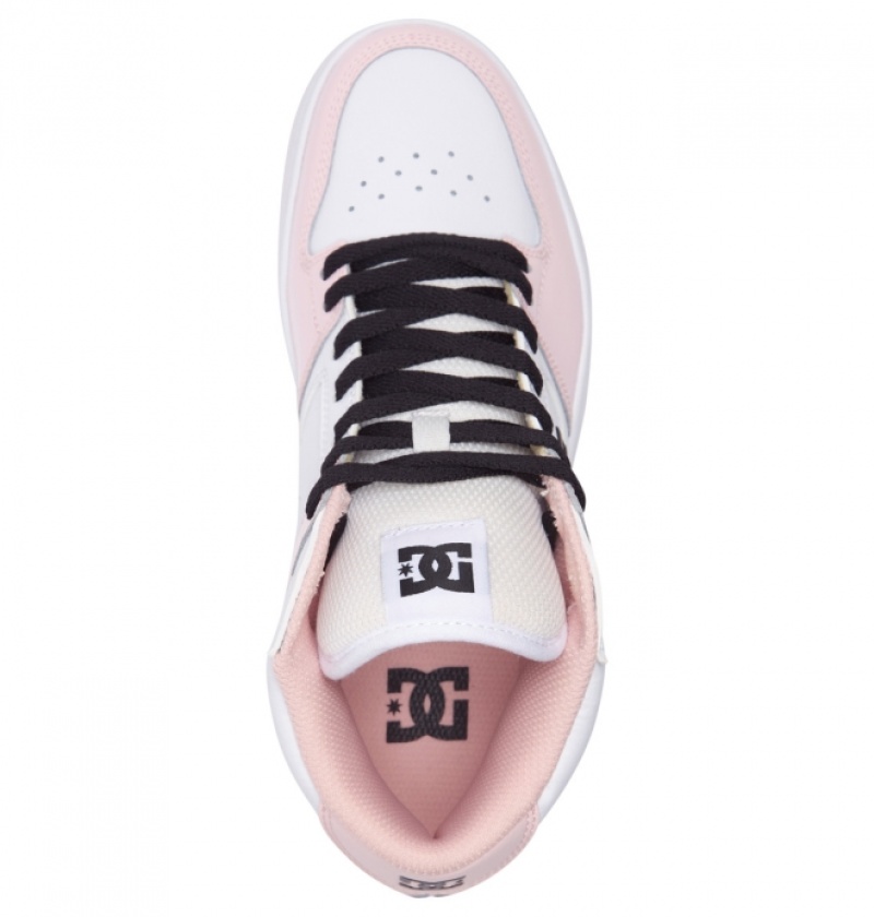 Basket DC Manteca 4 MID Mid-Top Rose Clair Femme | JEW-0780486