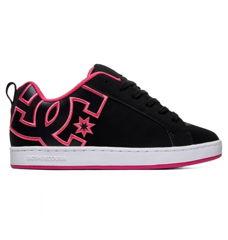 Basket DC Court Graffik Noir Rose Femme | LCR-7201510