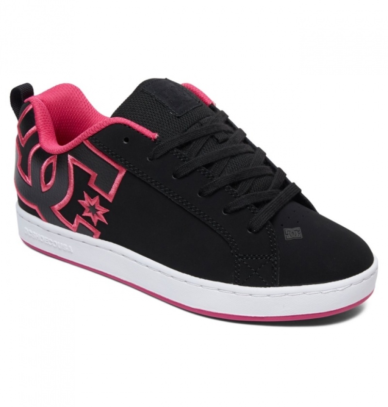 Basket DC Court Graffik Noir Rose Femme | LCR-7201510