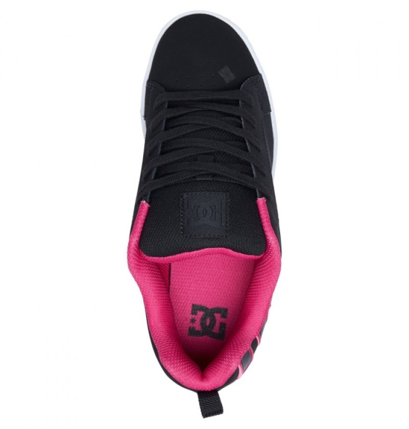 Basket DC Court Graffik Noir Rose Femme | LCR-7201510