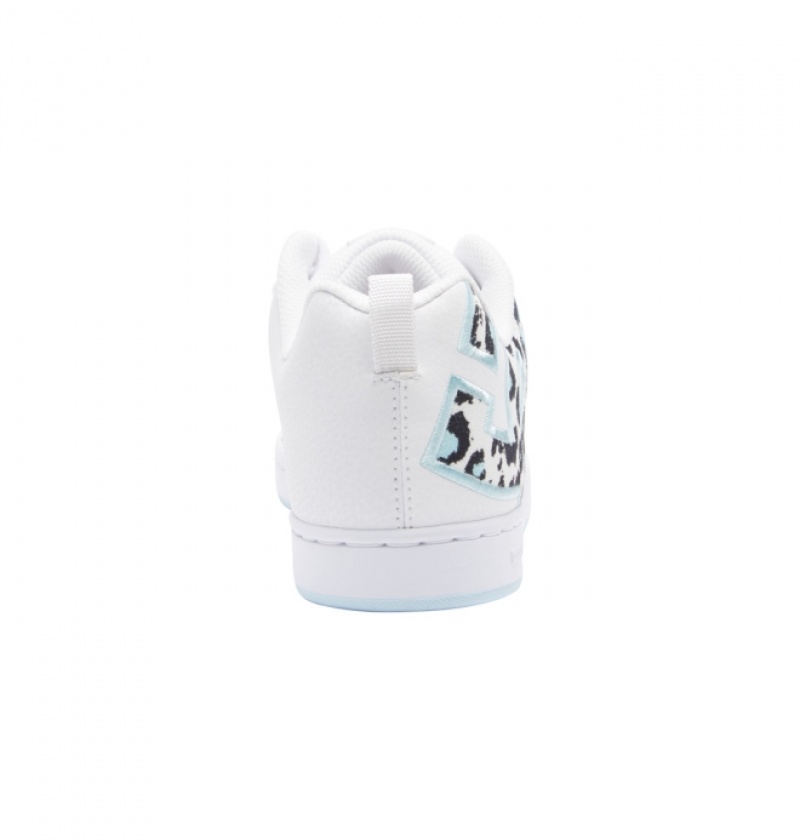 Basket DC Court Graffik Bleu Clair Blanche Femme | SSB-1529334