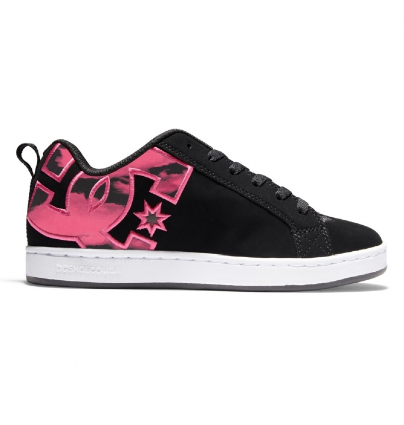 Basket DC Court Graffik Noir Rose Femme | BYD-6239952