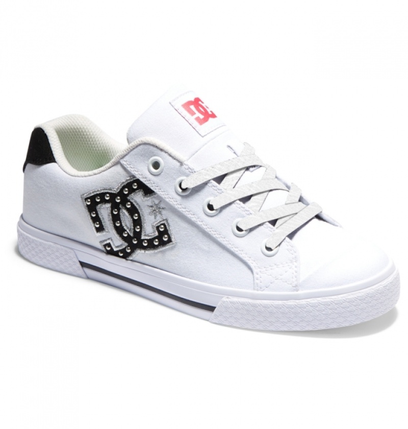 Basket DC Chelsea Blanche Femme | VAI-9624460