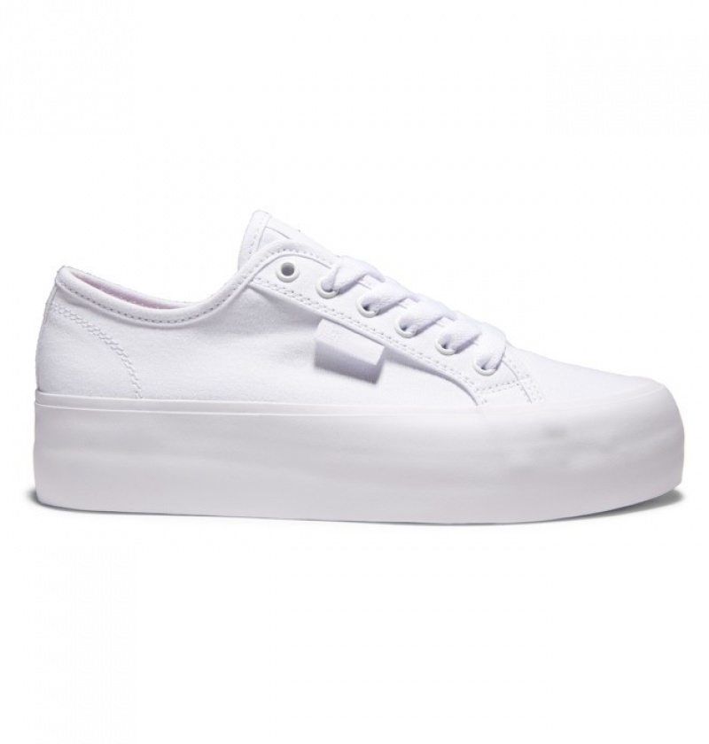 Basket DC Manual Plateforme Blanche Femme | VJS-2179936