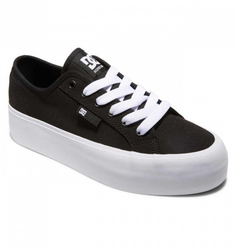 Basket DC Manual Plateforme Noir Blanche Femme | INO-8008209