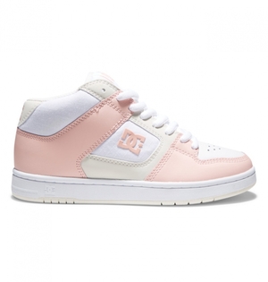 Basket DC Manteca 4 MID Blanche Rose Femme | REH-4719306